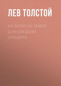 . Из записок князя Д.Нехлюдова (Люцерн)