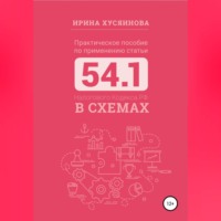 Ирина Хусяинова. Практическое пособие по применению статьи 54.1 Налогового кодекса РФ в схемах