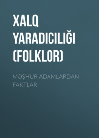 Народное творчество (Фольклор). Məşhur adamlardan faktlar