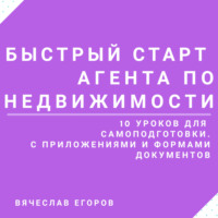 Вячеслав Александрович Егоров. Быстрый старт агента по недвижимости
