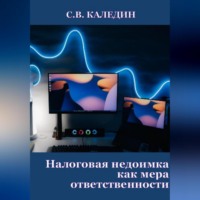 Сергей Каледин. Налоговая недоимка как мера ответственности