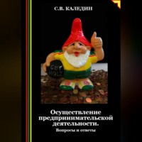 Сергей Каледин. Осуществление предпринимательской деятельности. Вопросы и ответы