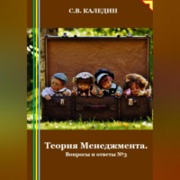 Сергей Каледин. Теория Менеджмента. Вопросы и ответы 3