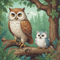 . Сказка о Мудром Совенке и Ленивом Ежике