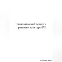 . Экономический аспект в развитии культуры РФ