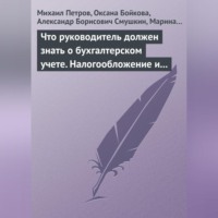 Михаил Петров. Что руководитель должен знать о бухгалтерском учете. Налогообложение и трудовое законодательство