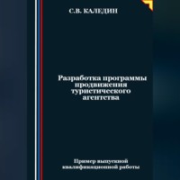 Сергей Каледин. Разработка программы продвижения туристического агентства