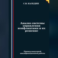 Сергей Каледин. Анализ системы управления конфликтами и их решение