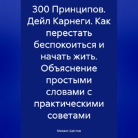 Михаил Щеглов. 300 Принципов. Дейл Карнеги. Как перестать беспокоиться и начать жить. Объяснение простыми словами с практическими советами