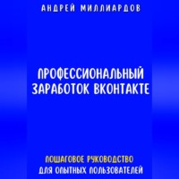 Андрей Миллиардов. Профессиональный заработок ВКонтакте. Пошаговое руководство для опытных пользователей