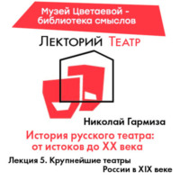. Крупнейшие театры России в XIX веке