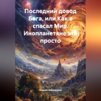 Андрей Заболоцкий. Последний довод Бога или как я спасал Мир. Инопланетяне это просто