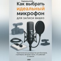 Дмитрий Подлужный. Как выбрать идеальный микрофон для записи видео. Практическое руководство для блогеров, стримеров, авторов и всех кто работает со звуком
