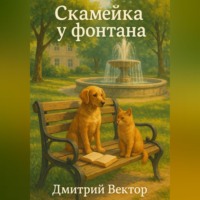 . Скамейка у фонтана