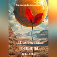 . Цветок из трещины осколка