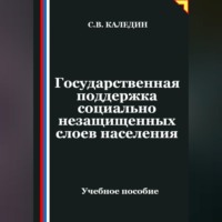 Сергей Каледин. Государственная поддержка социально незащищенных слоев населения
