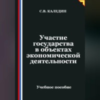 Сергей Каледин. Участие государства в объектах экономической деятельности