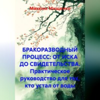 Максим Мищенко. БРАКОРАЗВОДНЫЙ ПРОЦЕСС: ОТ ИСКА ДО СВИДЕТЕЛЬСТВА Практическое руководство для тех, кто устал от воды