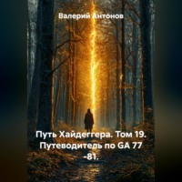 Валерий Антонов. Путь Хайдеггера. Том 19. Путеводитель по GA 77 -81.