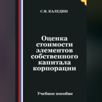 Сергей Каледин. Оценка стоимости элементов собственного капитала корпорации