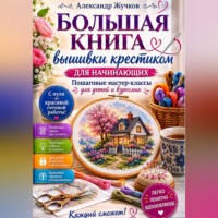 Александр Жучков. Большая книга вышивки крестиком для начинающих. Пошаговые мастер-классы для детей и взрослых.