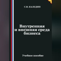 Сергей Каледин. Внутренняя и внешняя среда бизнеса