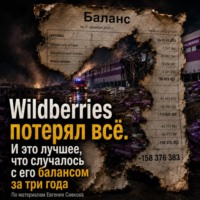 Евгений Владимирович Сивков. Wildberries потерял все. И это лучшее, что случалось с его балансом за три года